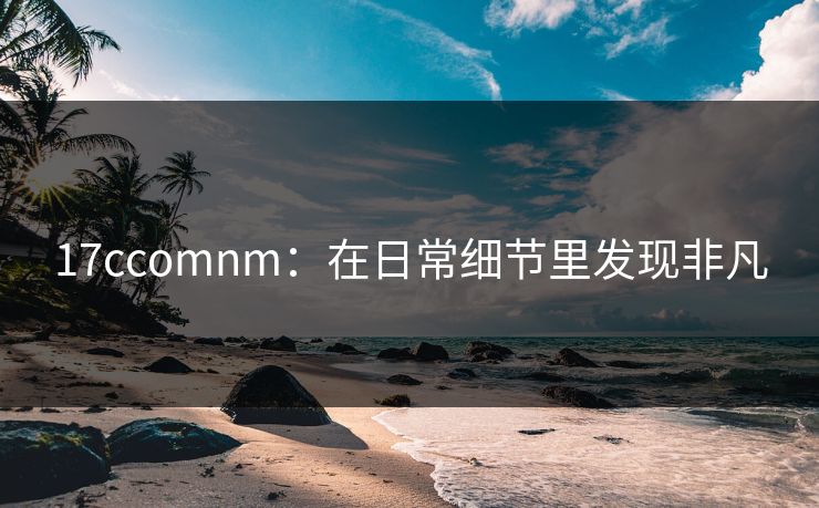 17ccomnm:在日常细节里发现非凡 17ccomnm:在日常细节里发现非凡